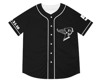 Men's Baseball Jersey, Baseball Fans, Baseball Lovers, Sports jersey, Christian Apparel, Christian Clothing, Christian Gift, White Jersey