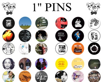 1'' Pressed Pins 5 For 5.00