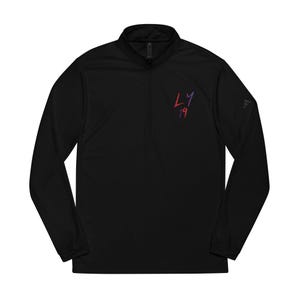 Custom Embroidered Quarter-Zip Pullover, Sporty Activewear, Perfect for Gym, Running, Gifts for Him, Casual Layering
