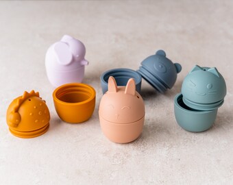 Personalized Silicone Bath Toys, Squirting toys, Bath Buddies, Bath Toys for Babies to Preschoolers,