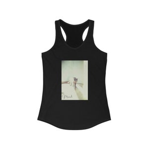 Mood Cat - Women ideal racerback halter tank top - Multi Color - Front View in black
No sleeves perfect for spring summer warm weather monday attitude gift wardrobe
Classic trendy style with humor 
new take on grumpy cat