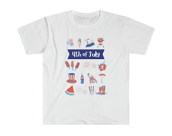 July 4th Party Unisex T-Shirt, July 4th T-Shirt, Summer T-Shirt, Fourth of July Shirt, Husband Gift Idea, Patriotic Gift Idea, Summer Party