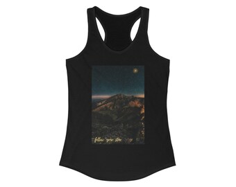 Follow Your Star Tank Top, Women's Summer Shirt, Casual Tank Top, Inspirational Tank Top, Trendy Summer Tank Top, Summer Tank Top, Athletic