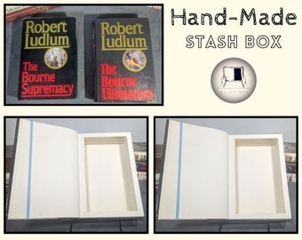 Robert Ludlum Collection | Book Safe | Hollow Book | Secret Storage | Book Box | Hideaway | Book Nook | Fake Book