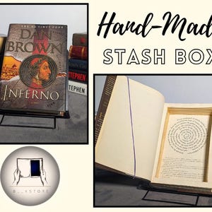 Origin by Dan Brown  - Faux Book | Secret Compartment | Unique Gift Box | Secret Book Box | Handmade Hollow Book | Book Safe