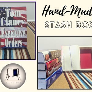 Tom Clancy - Executive Orders | Hollow Book Safe | Faux Book | Unique Gift Box | Secret Book Box | Stash Book | Covert Storage