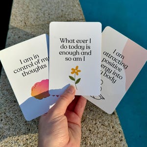 Positive Affirmation Cards with Stand