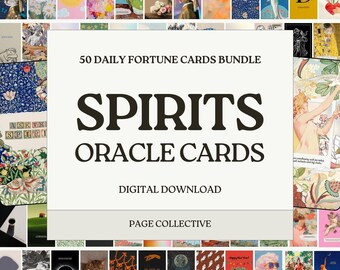 Spirits Digital Oracle · 50 Daily Fortune Cards, Instant Download