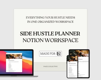 Notion Side Hustle Planner — Ultimate Business Management System for Freelancers & Entrepreneurs