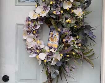 Spring/Summer Orchid|Bee Wreath