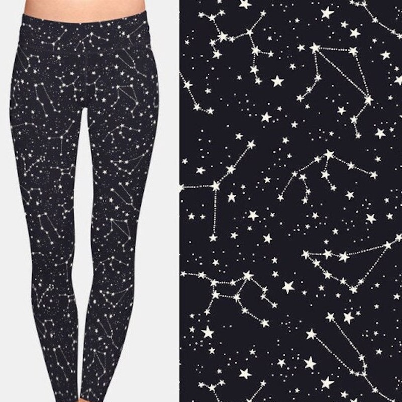 Constellation Print Pattern Women Leggings