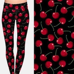 Cherry Leggings Etsy Singapore