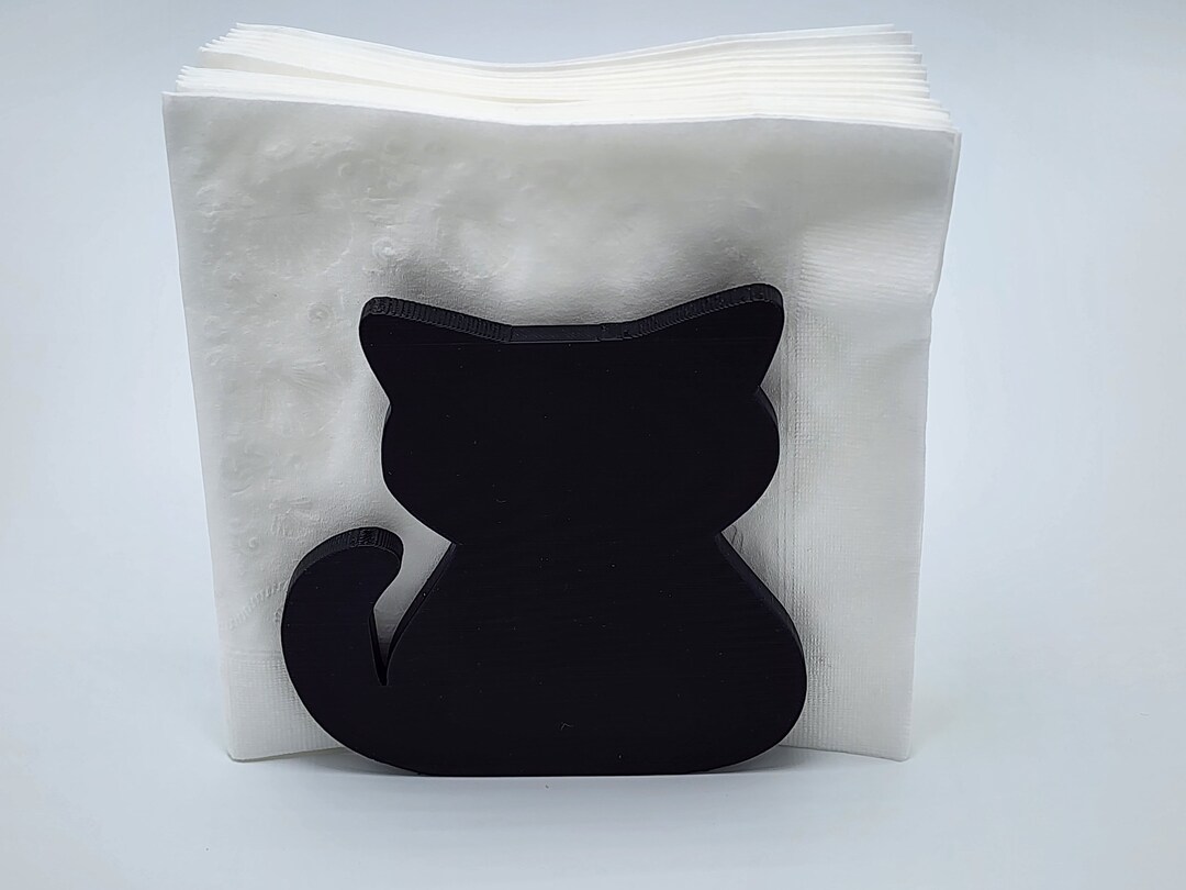 3D Printed Kitty Cat Napkin Holder Etsy