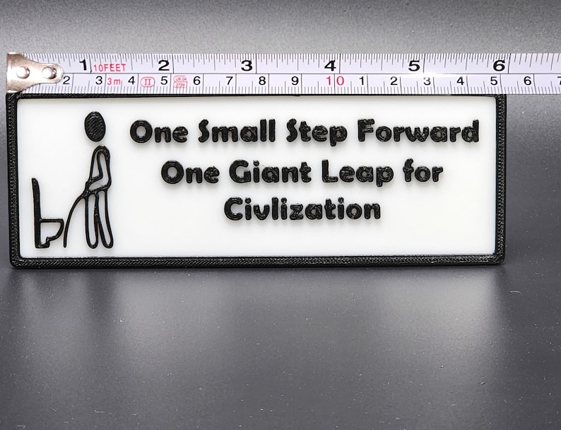 Don't Pee on the Floor Sign. Cute Sign to Remind Guys to Stand a Little