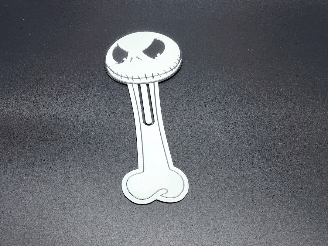 3d Printed Jack Skellington Bookmark From Nightmare Before - Etsy