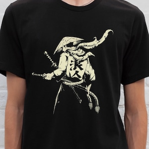 Samurai Art tshirt, Men Samurai shirt, Japanese Graphic Art tshirt, Samurai Kanji tshirt