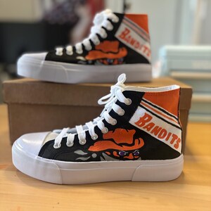 Converse White and Black High-Top Sneakers with Orange Accents Converse All Star Chuck Taylor NOT A CHUCK High Tops Kids 4  main image 4