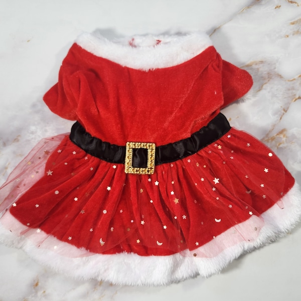 Red Christmas Dog or Cat Dress