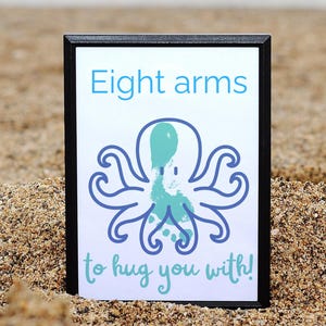 Summer Footprint Art, Octopus Craft for Kids, Under the Sea Handprint, Preschool Daycare Activity, Toddler Keepsake, Summer Handprint Craft