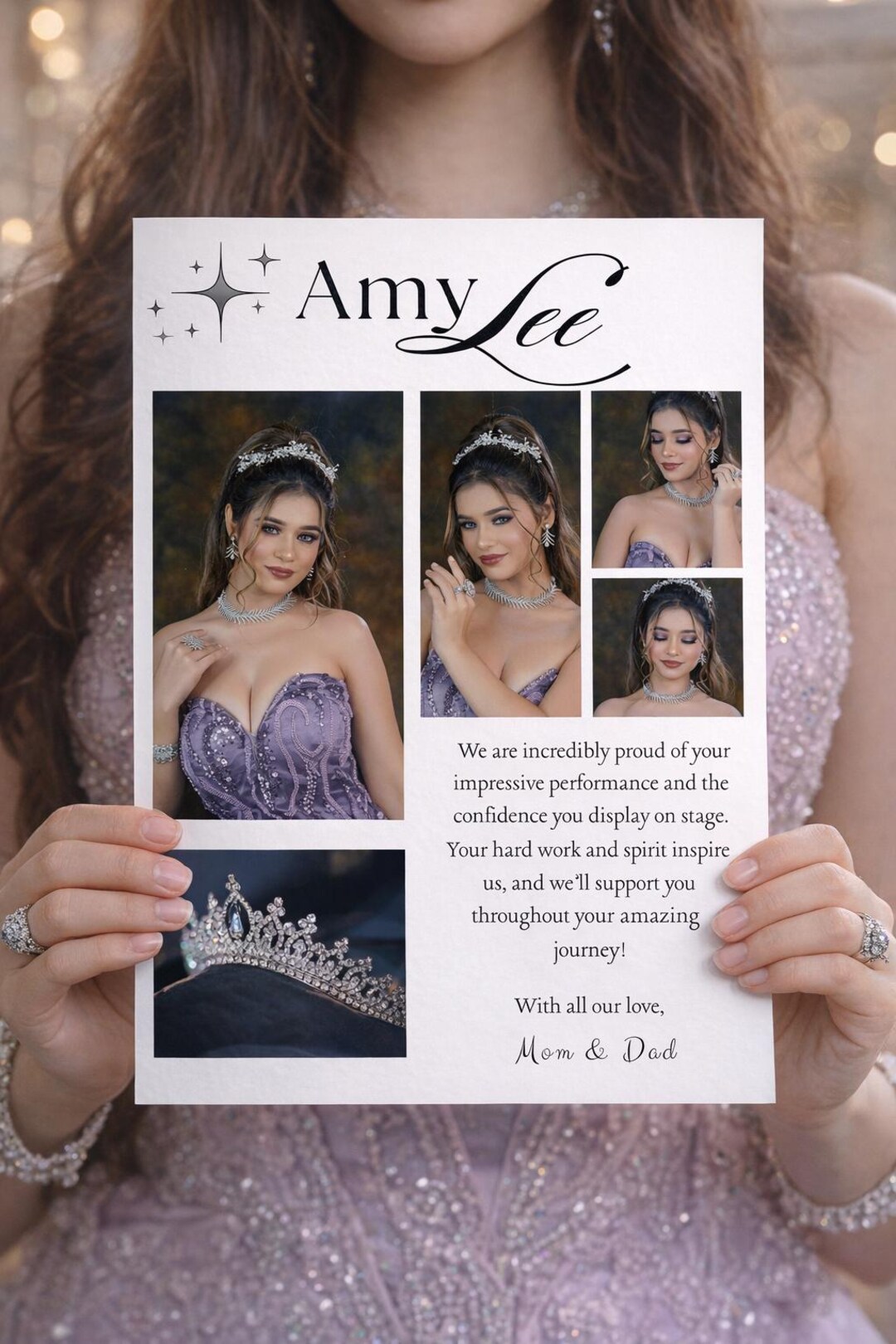 Customizable Pageant Full Page Ad Template, Printable Event Program ...