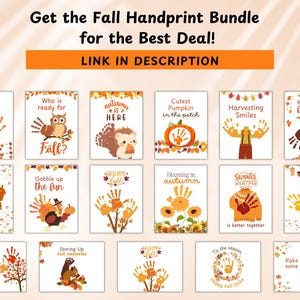 Fall is in the Air Handprint Craft, Fall Handprint Craft, Autumn Craft ...
