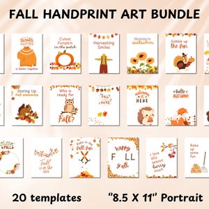 Fall Handprint Art Crafts, Fall Printable Crafts, Fall Footprint Art ...