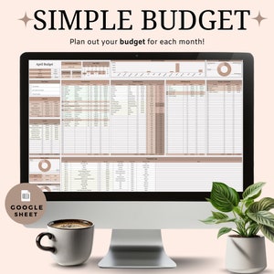 Budget Spreadsheet Google Sheets, Simple Budget Google Sheets Google Sheets Budget Planner Monthly Budget Spreadsheet Digital Budget Planner