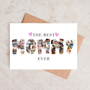 Colagem de fotos de aniversário de mamãe, moldura de foto de mamãe, presente de aniversário personalizado para mamãe, colagem de fotos em Canva, presente de mamãe personalizado, melhor cartão de mamãe de todos os tempos