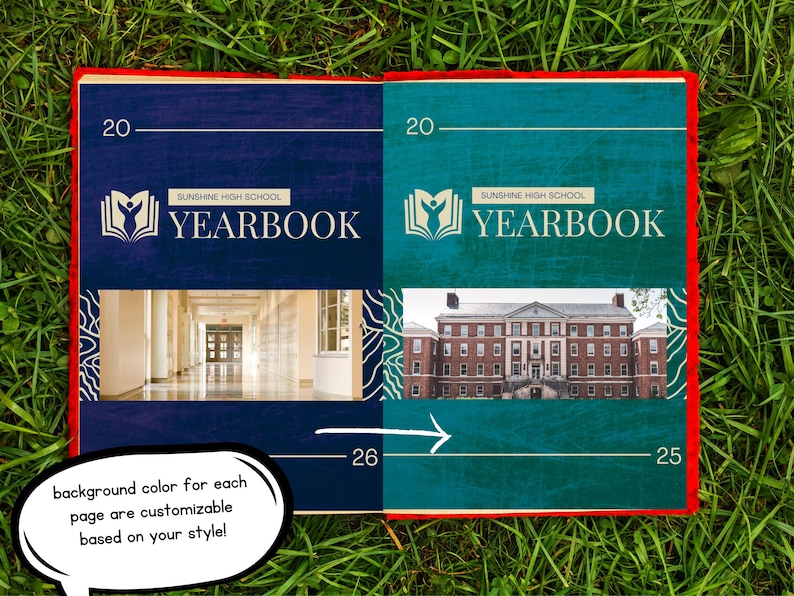 Yearbook Frameborder Editable High School Yearbook Template, Class of 2026 (digital Download ...