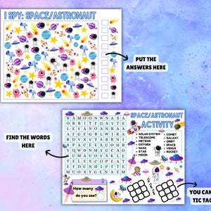 Space Activity Pack, Astronaut Activity, Outer Space Coloring Pages ...