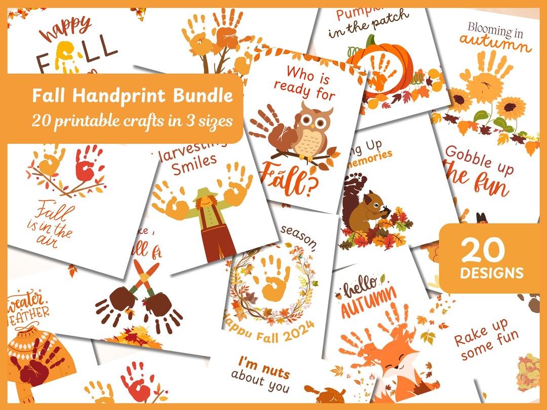 Fall Handprint Art Crafts Fall Printable Crafts Fall Footprint Art Fall Handprint Art Crafts Fall Printable Crafts Fall Footprint Art