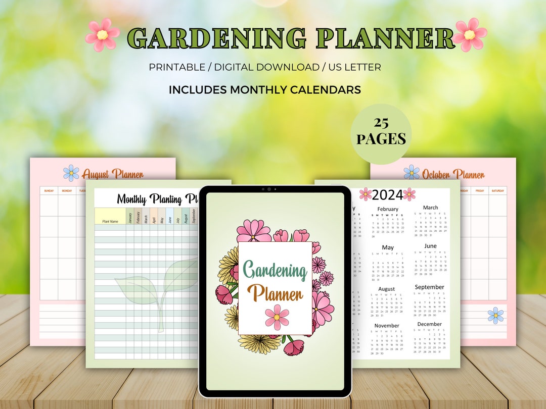 Printable Garden Planner, Garden Journal, Gardening Organizer, Garden ...