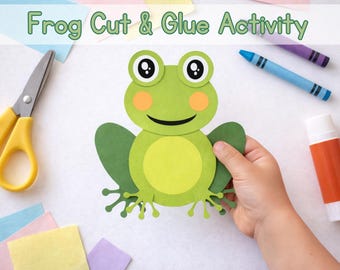 Spring Cut and Glue Activity Printable, Build a Bug Preschool Craft ...