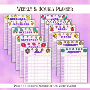 90's Road Trip Planner Bundle, Trip Planner, Printable Kids Road Trip ...