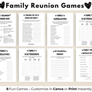 Jogos para reunião familiar, jogos para imprimir para festas em família, ideias divertidas para reunião familiar, jogos para quebrar o gelo para adultos e crianças, noite de jogos em família ao ar livre