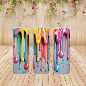 Paint Drip Tumbler Gifts , Fun Gift Tumbler, Personal Gifts For Men & Women, Drip Tumbler, Paint Drip, Dripping Tumbler