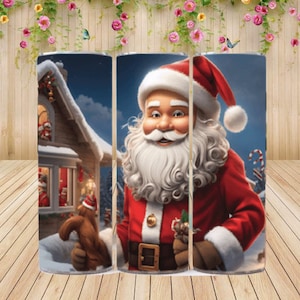 Funny Santa Christmas Tumbler, Gingerbread Tumbler Gifts, Fun Gift Tumbler, Personal Gifts for Men & Women, Christmas Santa Tumbler
