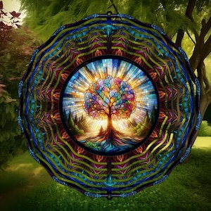 Tree of Life Wind Spinner, Tree of Life, Outdoor Decor, Yard Art, Wind Spinner, Tree Spinner