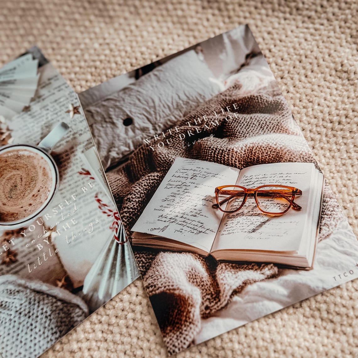 Ink & Warmth Dashboard Set | Printed Dashboard | Multiple Planner Sizes ...