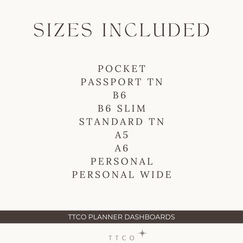 Cozy Coffee Dashboard Set | Multiple Sizes | Printable Planner ...