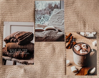 Winter Warmth Dashboard Set | Printed Dashboard | Multiple Planner Sizes | See Description for Sizing