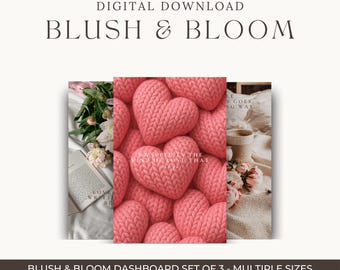 Blush & Bloom Dashboard Set | Multiple Sizes | Printable Planner Dashboards | Digital Download