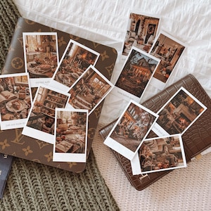 Små oktoberögonblick Polaroidkort | Journalkort, Planeringsdekor, Minneskort (Set om 12)