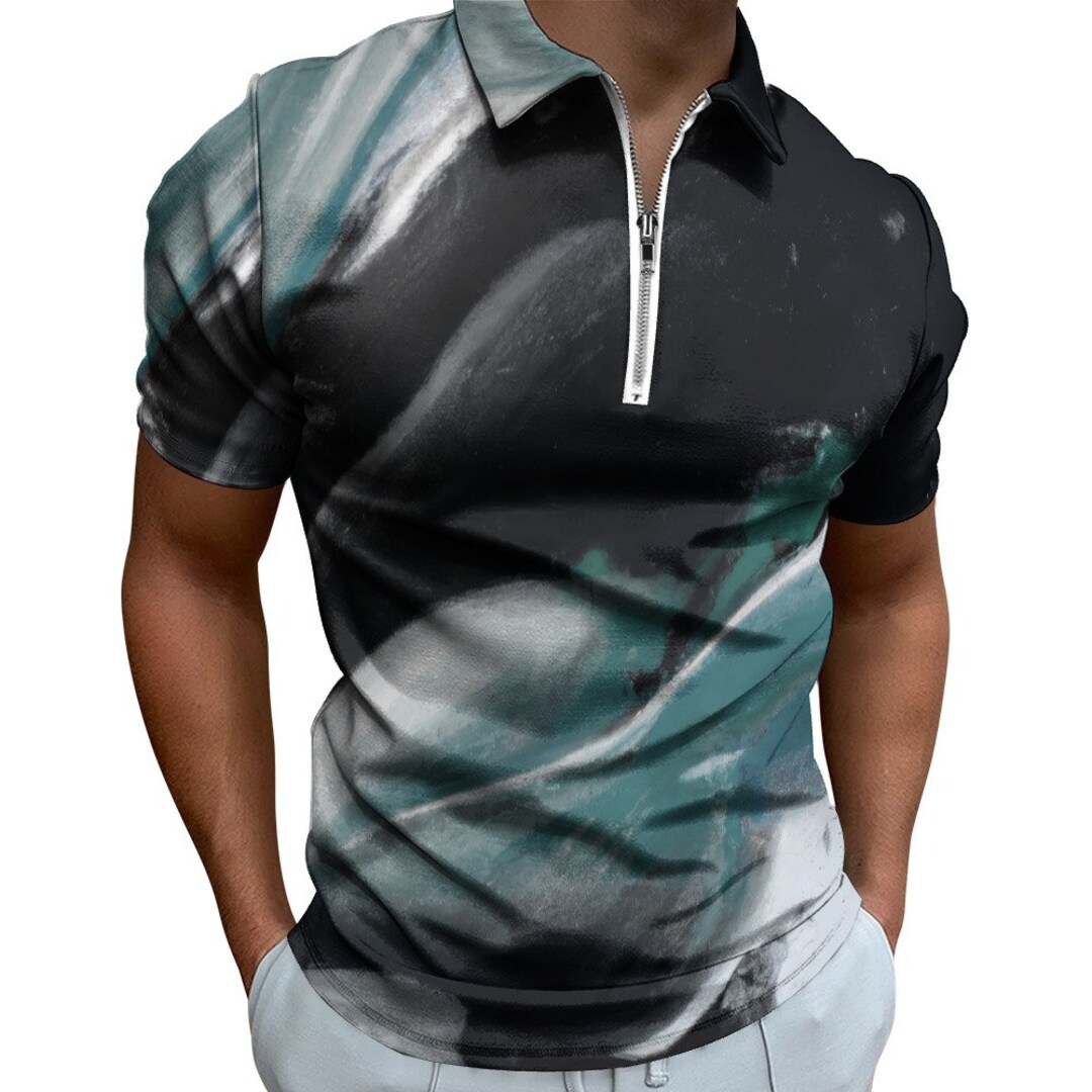 Men's Short Sleeve Polo Shirt Okinawa Design - Etsy