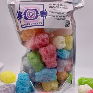 SUGAR FREE Gummy Bears Freeze Dried