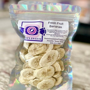 Fresh Bananas Freeze Dried