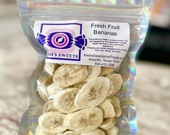 Fresh Bananas Freeze Dried