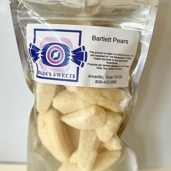 Bartlett Pears Freeze Dried