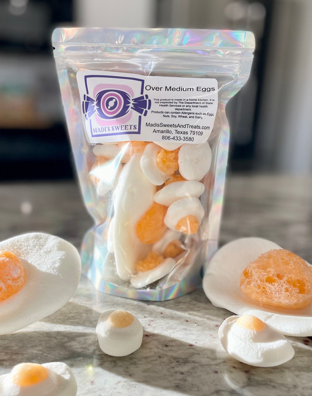 Sunny Side up Egg Gummy Freeze Dried Etsy