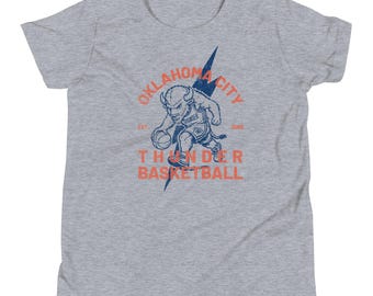 Youth Oklahoma City Thunder Bison Bolt T-Shirt – OKC Kids Basketball Tee